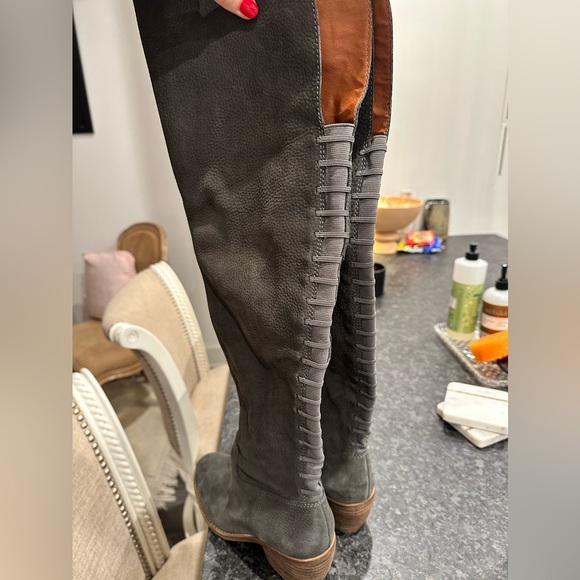 Lucky Brand Khlonn Over-The-Knee Boots - gray color - Size 6/36 - Picture 6 of 6